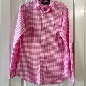 Ralph Lauren Pink Checkered Men's Shirt